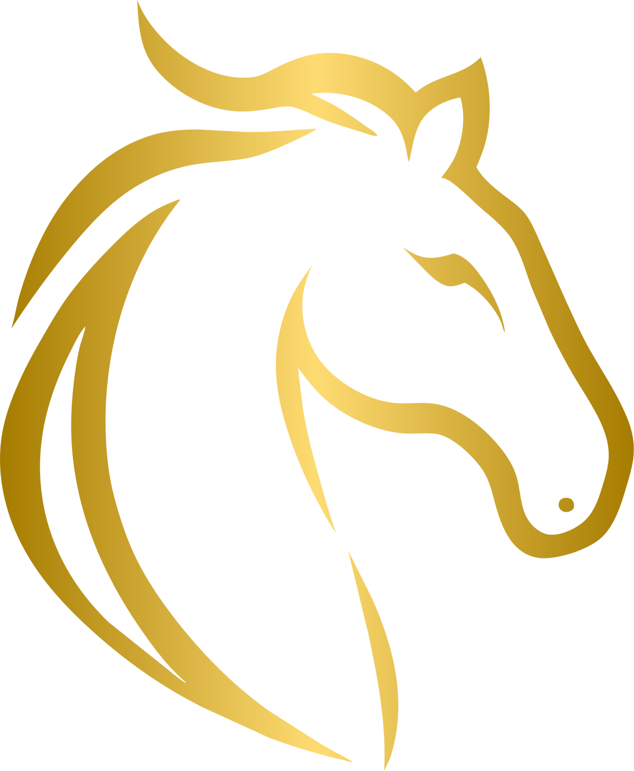 Golden horse